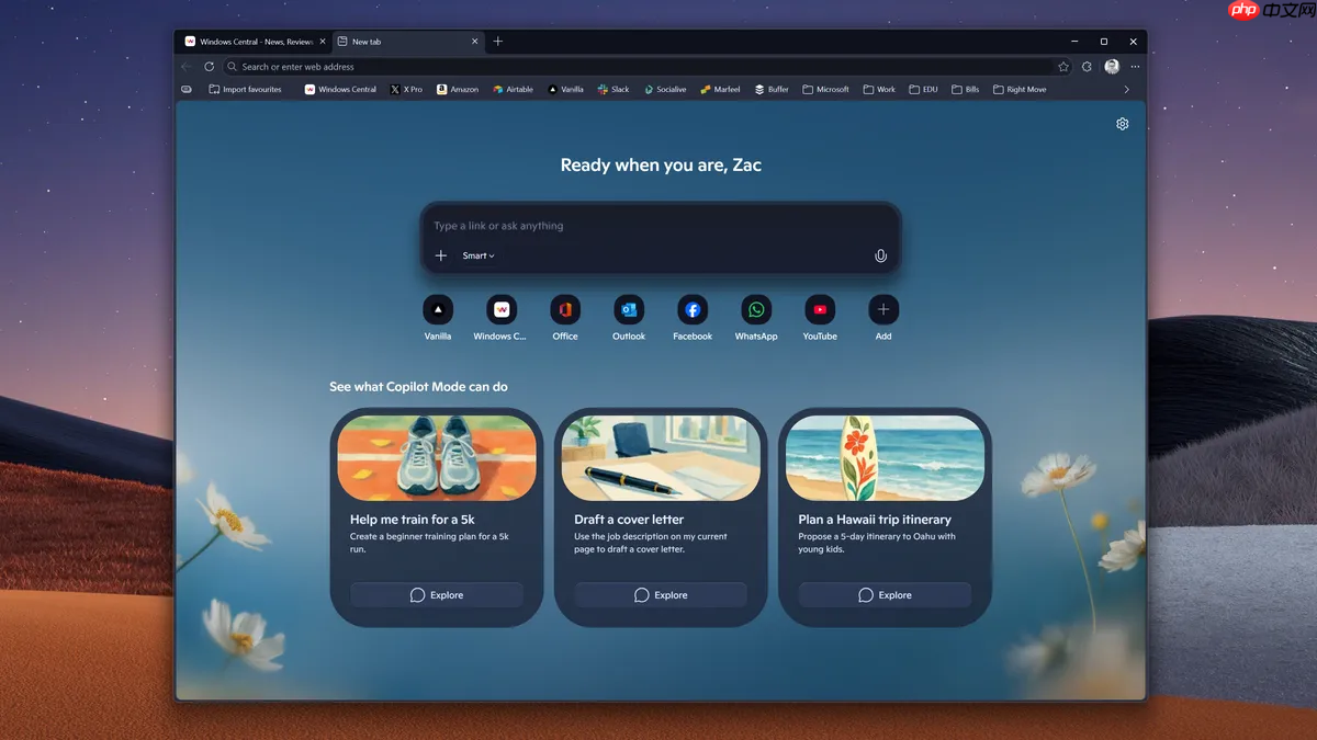 微软 Edge 迎来 Copilot 式大改版：界面全面向 AI 看齐