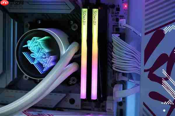 光影绚丽！KEYMOS科摩思赤霄白帝DDR5内存16GBx2 6000MHz图赏