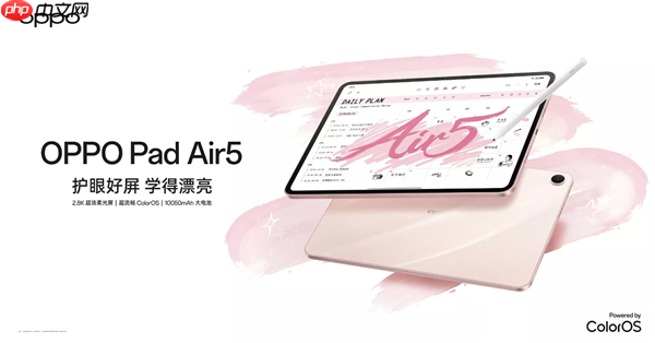 国补价1709.1元起!OPPO Pad Air5首销:支持插SIM卡