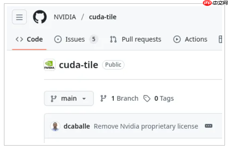 NVIDIA CUDA Tile IR 开源