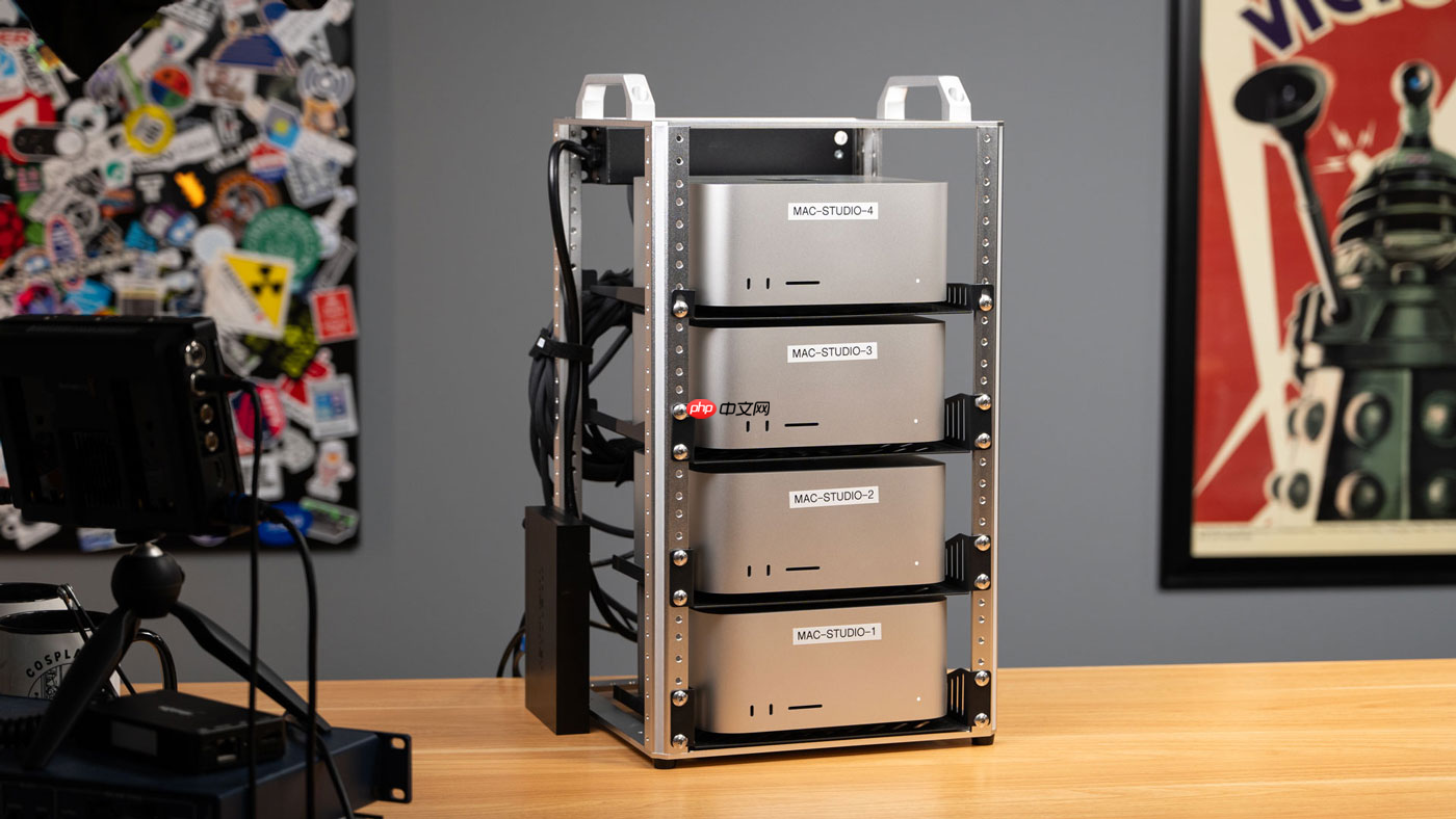 硬核博主用四台 Mac Studio 打造 AI 集群:1.5TB 统一内存、总价接近 4 万美元