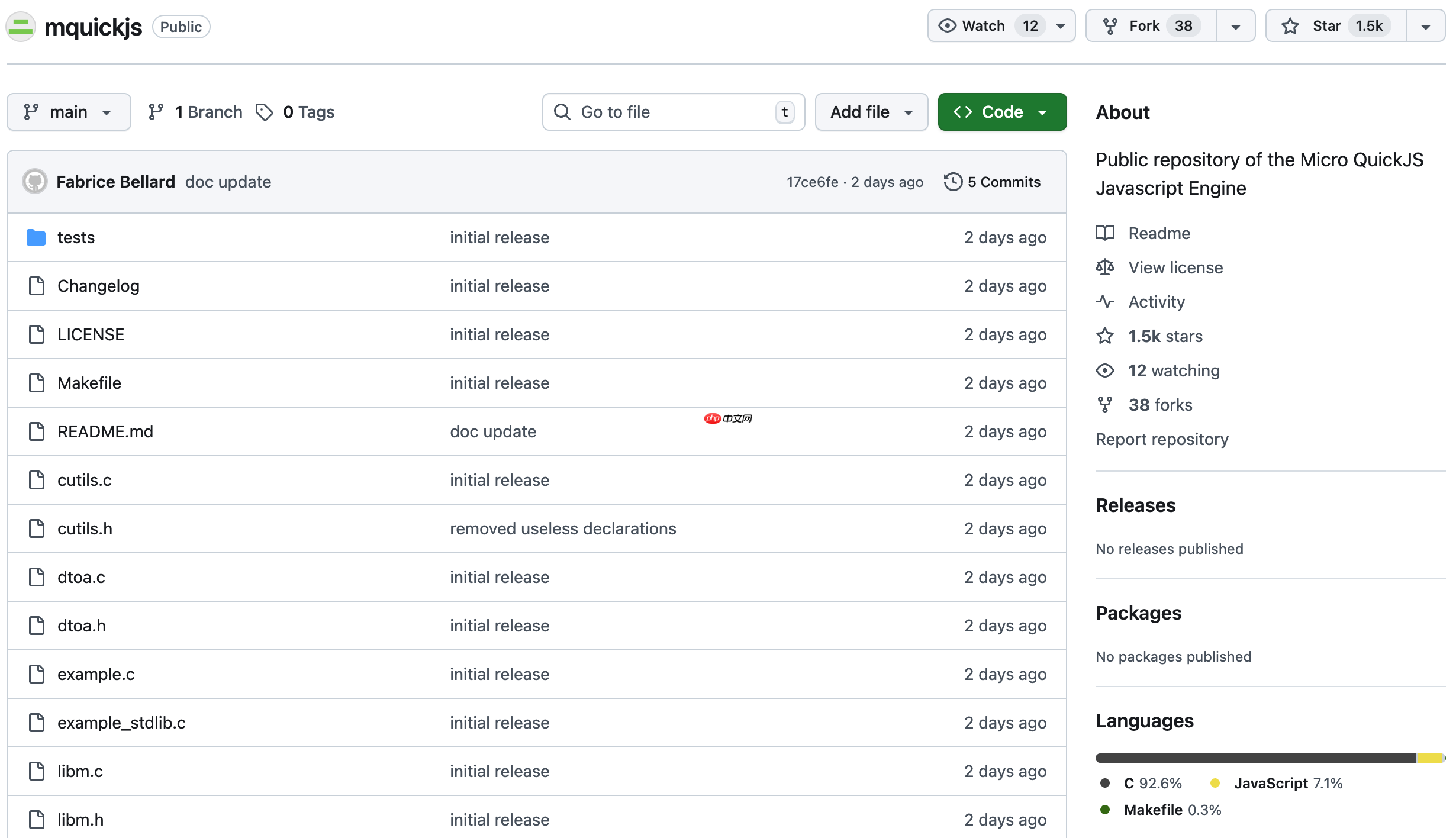 Fabrice Bellard 发布最新开源项目 MicroQuickJS,面向嵌入式系统的 JavaScript 引擎