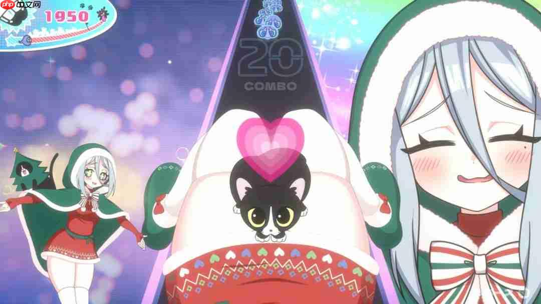 大腿音游《萌萌夹击》发布圣诞节DLC 在美少女的大腿中感受节日的气息