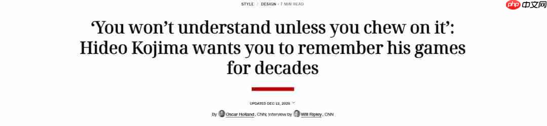 小岛谈游戏设计：太舒服的东西不会给玩家留下深刻印象