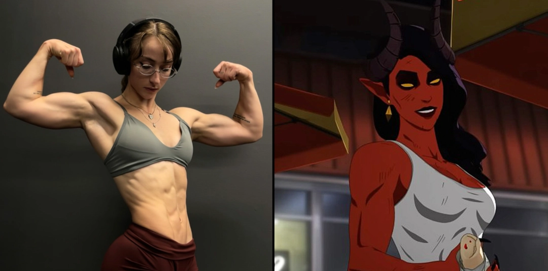 本色出演!肌肉健身美女Cos《超英派遣中心》魔罗芙