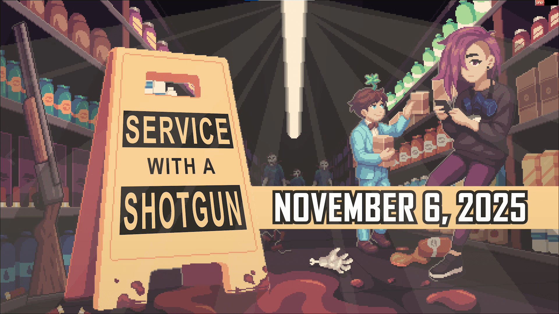 打工仔极限!《Service with a Shotgun》末日下的极限单人夜班 接客诉还要力抗殭尸