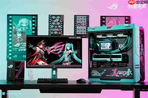 颜值与实力并存！ROG夜神RTX5080 RO姬x初音未来版显卡
