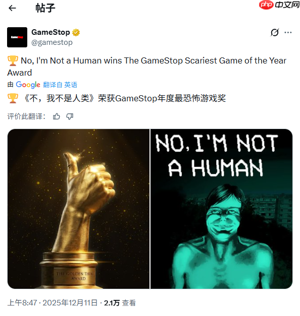 任天堂年度最差！知名游戏零售商GameStop评选年度游戏