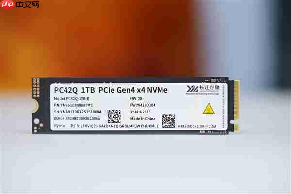 疾速7000MB/s！长江存储PC42Q 1TB SSD图赏