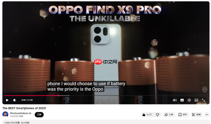 OPPO Find X9 Pro双杀苹果三星，斩获欧美KOL年度大奖