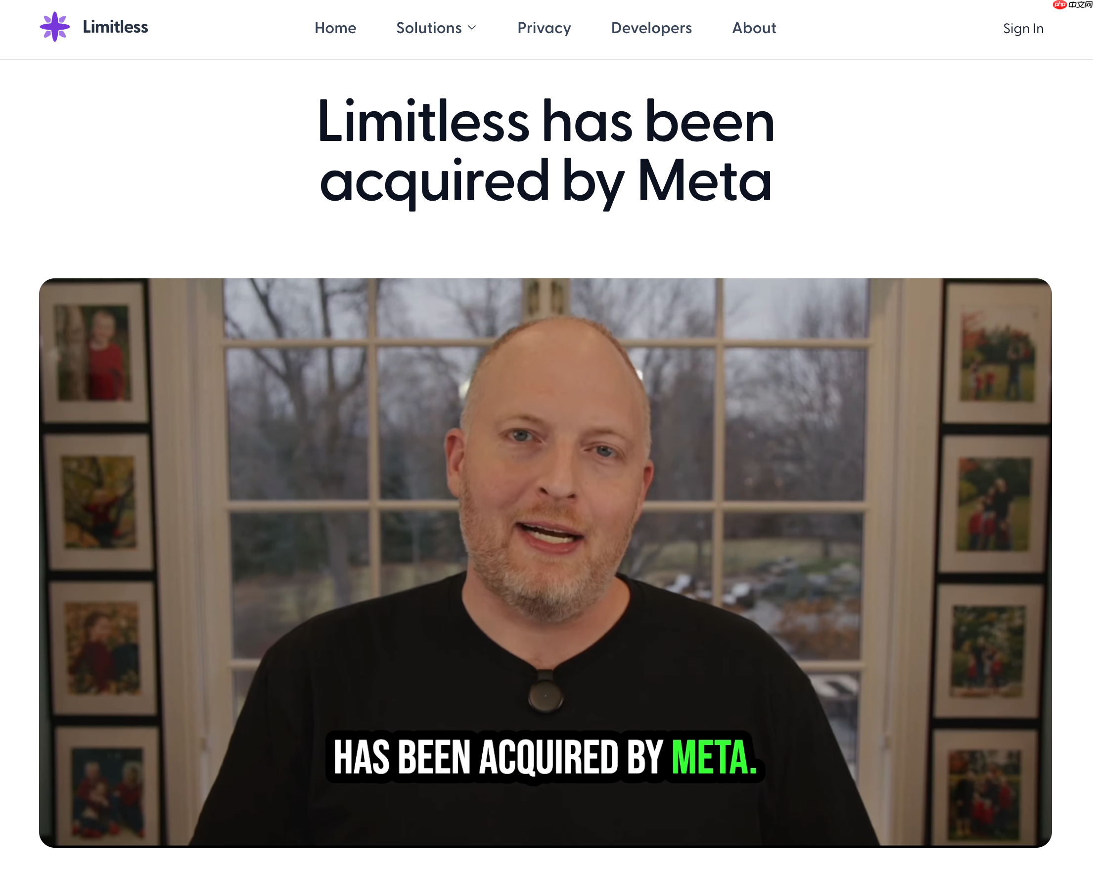 Meta 收购 AI 可穿戴初创公司 Limitless