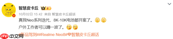 真我Neo8系列备案信息曝光：大电池+高刷屏+高防护