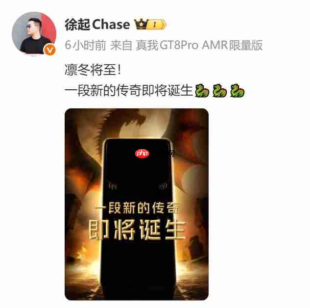 realme新机预热“凛冬将至”，疑似真我 15 Pro《权力的游戏》限定版