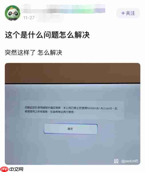 Switch黑卡ban账号门再临 多名玩家买港服点卡被禁