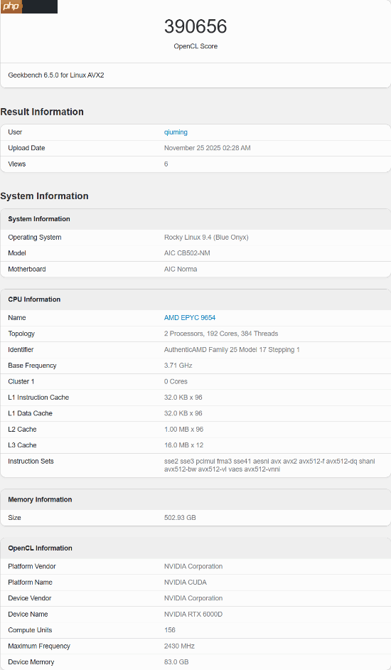 英伟达中国特供RTX6000D曝光:各方面都遭大砍!