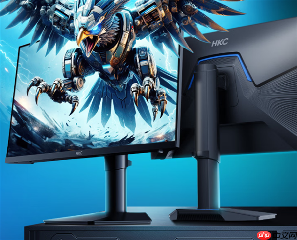 HKC推出新款24.5寸显示器：2K 275Hz屏仅1099元