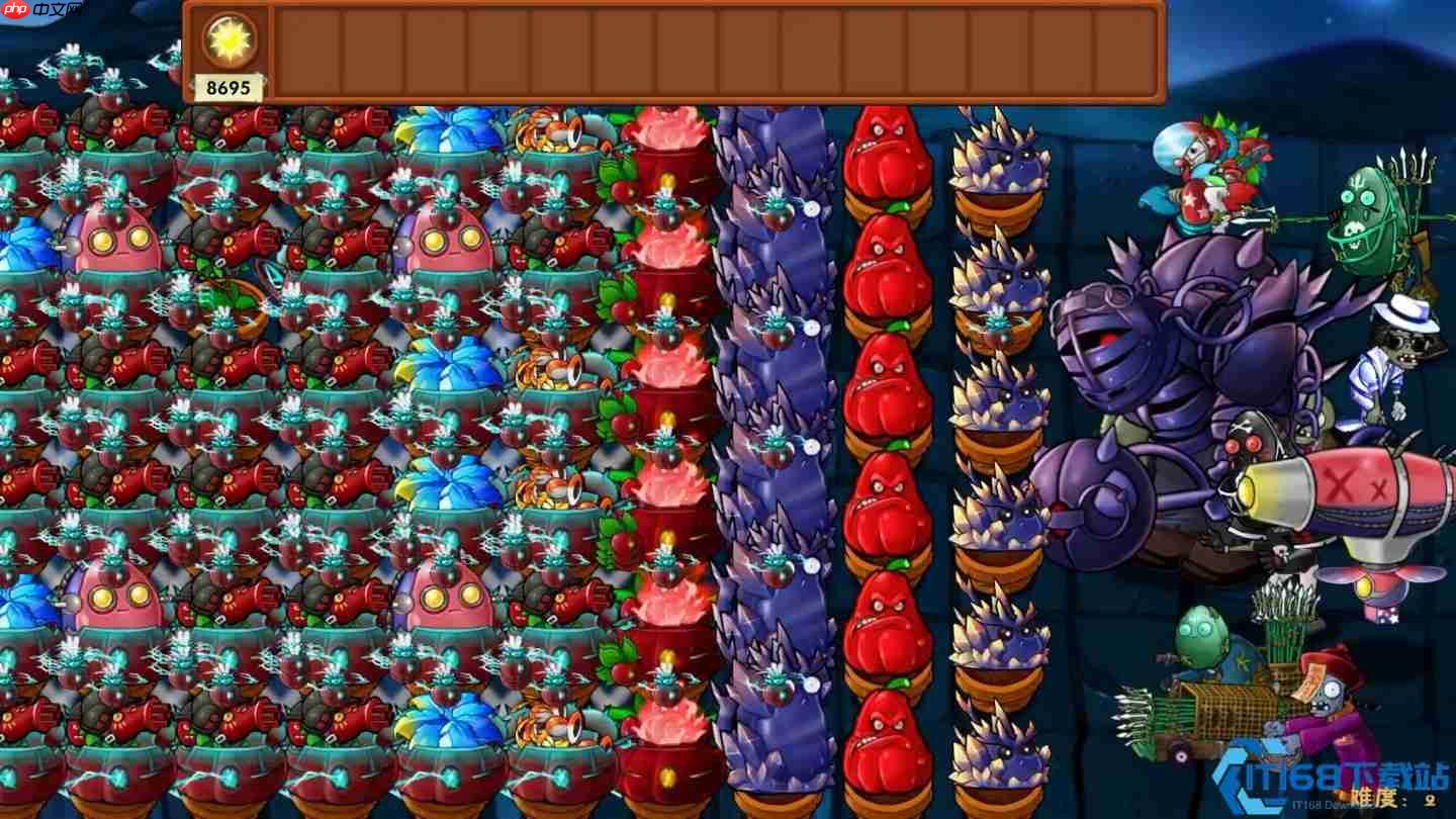 植物大战僵尸零冷却手套速通攻略阳光自由阵容详解