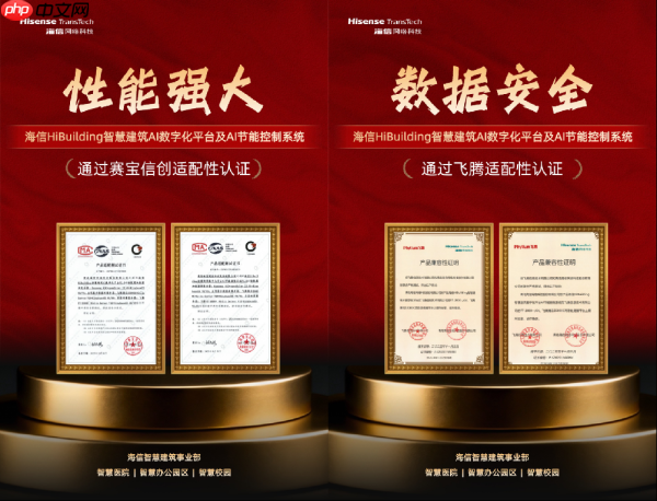 自主可控里程碑!海信智慧建筑斩获信创认证