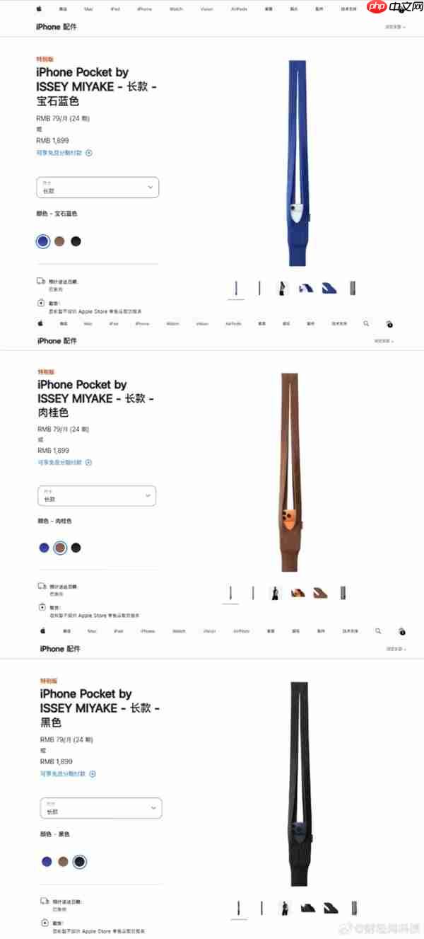 转售平台已溢价500元！中国市场销售火爆：1899元版iPhone Pocket手机包已售罄