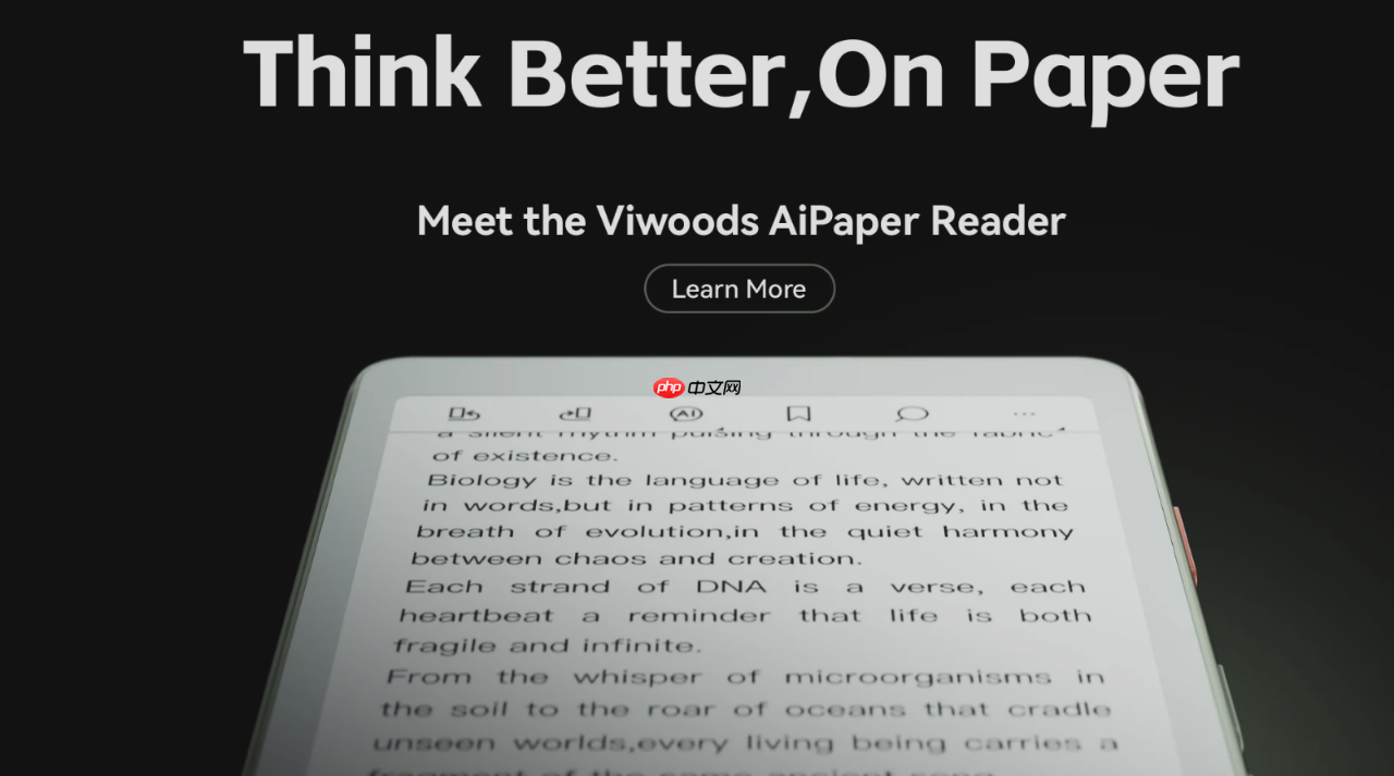Viwoods推出AiPaper Reader：首款搭载Android 16的电子书阅读器