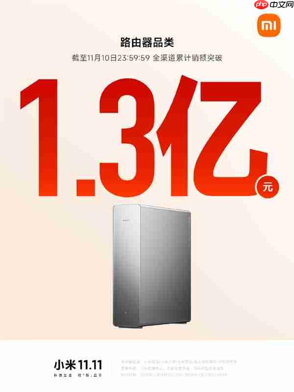 2025双11即将收官!小米路由器、音箱、充电宝等销售额破亿