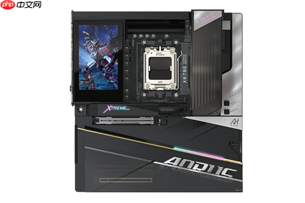 技嘉新款主板配备5寸LCD屏 可自定义显示内容