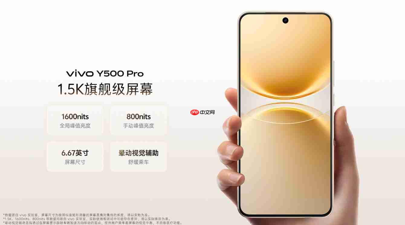 2亿像素主摄!vivo Y500 Pro起售价1799元