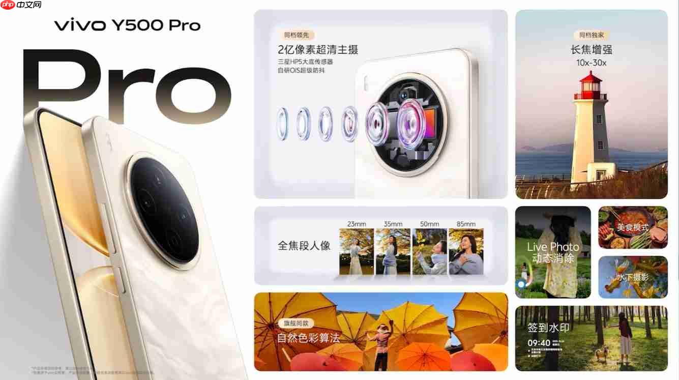 2亿像素主摄!vivo Y500 Pro起售价1799元