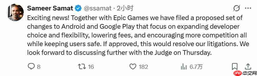 五年“大战”终将落幕：Epic与Goolge提交和解方案