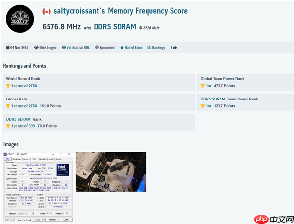DDR5超频世界纪录迈出一大步！达到惊人13153MT/s