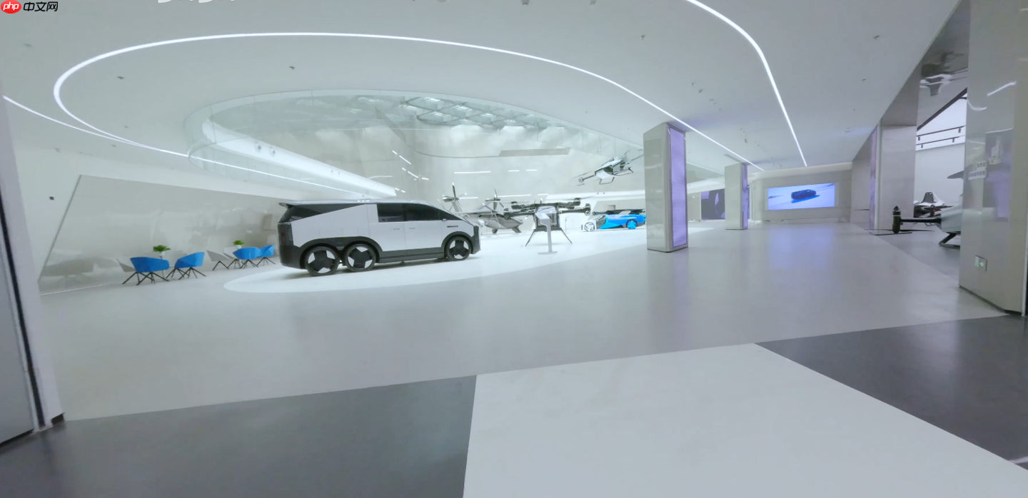 小鹏新总部“航站楼”汇天全新展厅首次公开,陆空一体飞行汽车等集体亮相