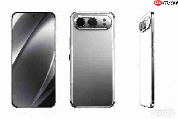 荣耀500假想图曝光:镜头设计有点眼熟 机身为银色