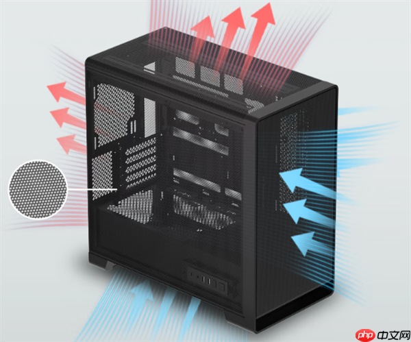 金河田逐风机箱首发299元:全域立体风道 五面大面积Mesh网孔