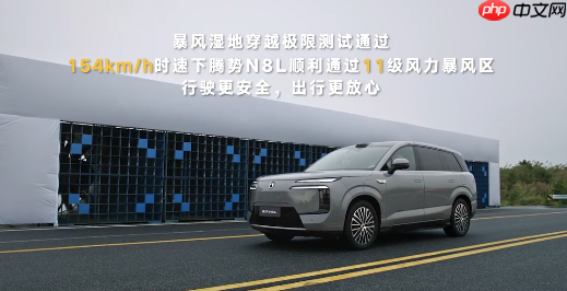 128km/h高速避让不甩尾！腾势N8L全系搭载易三方、云辇-A悬架