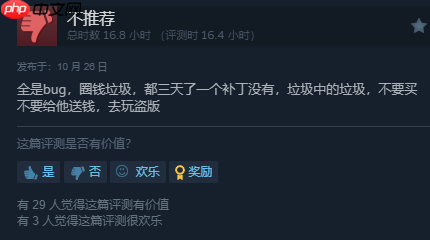 《植物大战僵尸：重植版》Steam国区好评率仅为32%：bug太多 不值98！