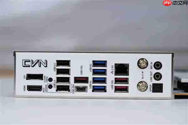 白色高颜值主板!七彩虹CVN B850 ARK FROZEN v14方舟图赏