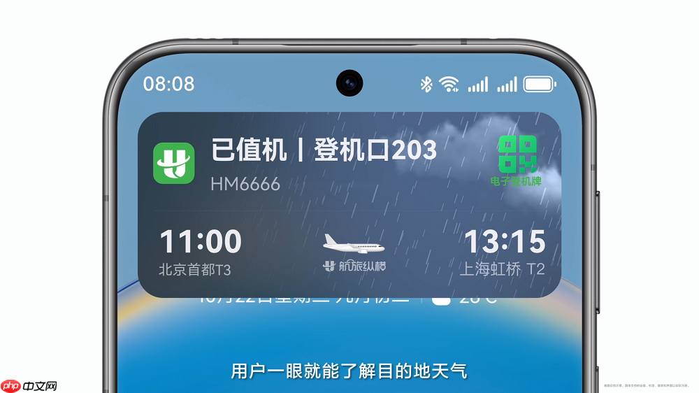 航旅纵横深度适配HarmonyOS6，首发天气动效实况窗，让航旅出行超“6”的