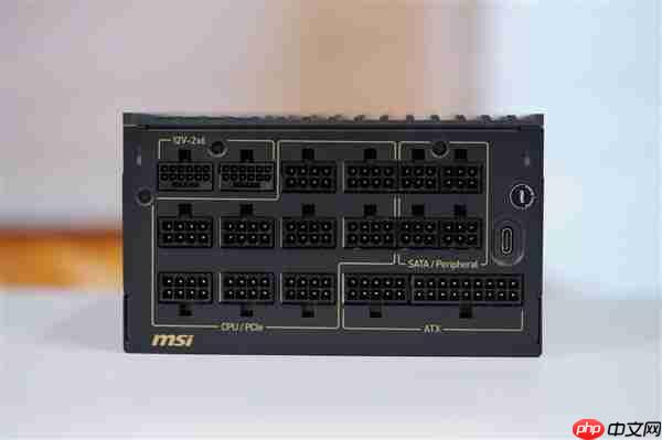 轻松驾驭RTX 5090！微星MEG Ai1600T PCIE5超神电源图赏