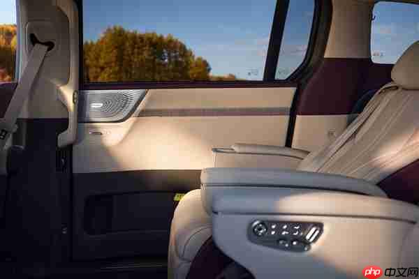 配60升大油箱 小鹏X9增程版内饰公开:全车用4.2米进口真木