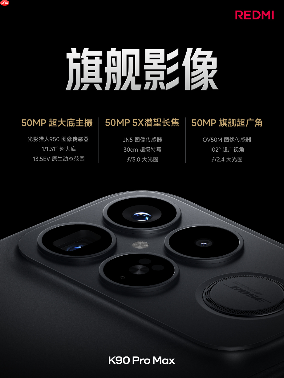 REDMI K90 Pro Max正式发布:第五代骁龙8至尊版+红米最强影像 3999元起!