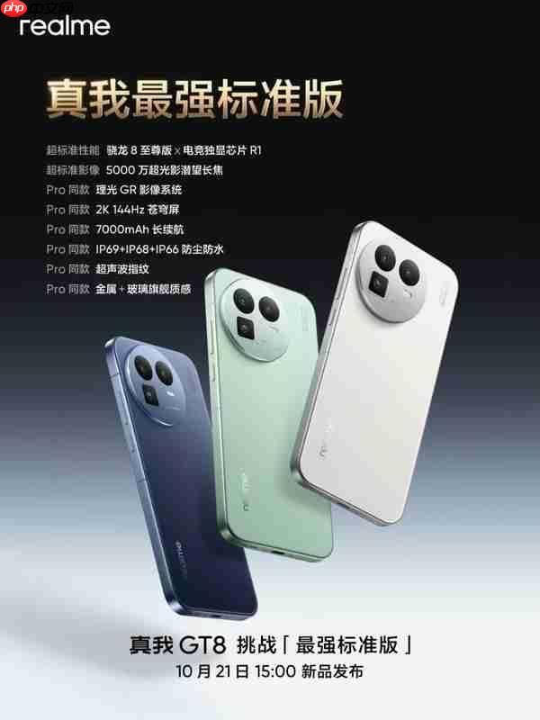 真我GT8系列今日发布 与理光联合打造 硬件无短板？