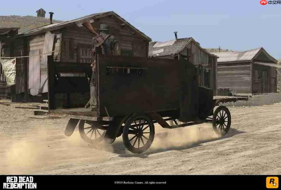 前R星员工公开《荒野大镖客:救赎》早期开发画面截图
