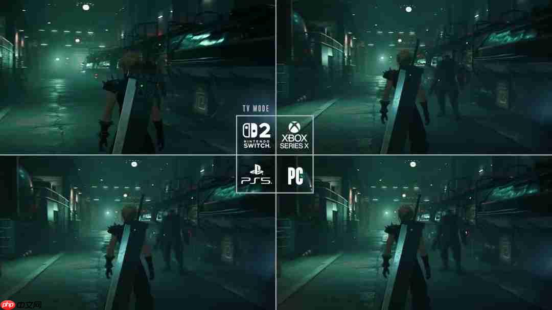 《最终幻想7:重制版Intergrade》NS2、PC等四平台画面对比