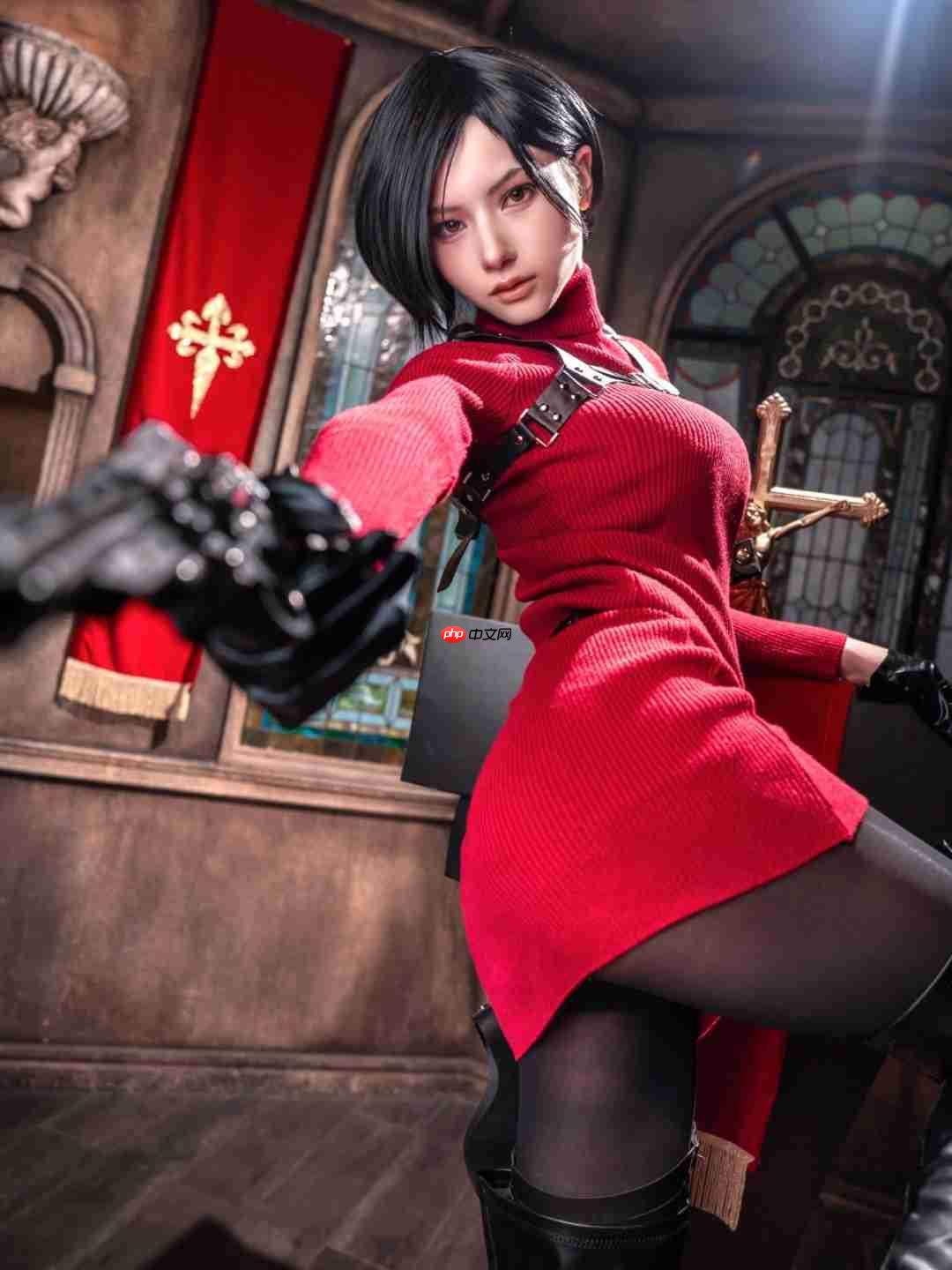 《生化危机》艾达王COS美照 黑丝大腿超性感！