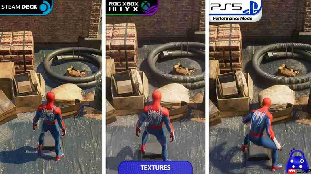 《漫威蜘蛛侠2》画面对比：Xbox Ally X超越Steam Deck