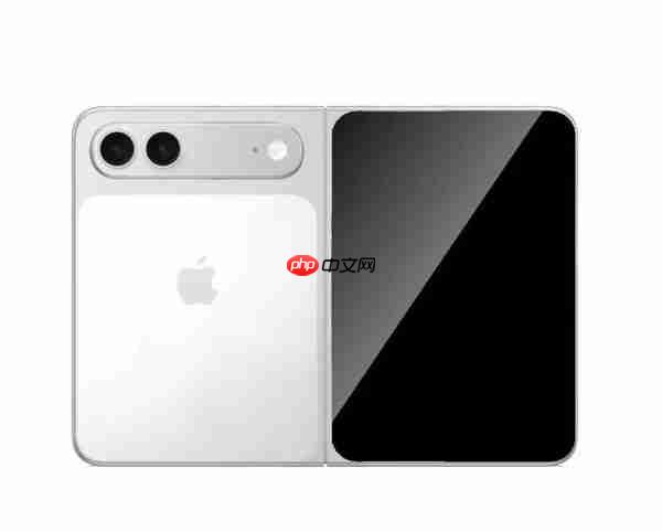 苹果“阔折叠”手机专利曝光：外屏居中挖孔 后置双摄