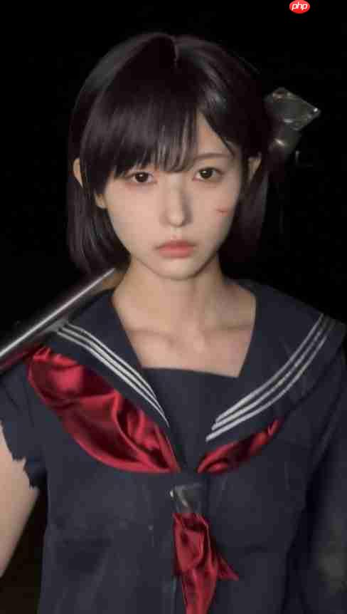 绝美后背! 日本妹子cos《寂静岭f》深水雏子