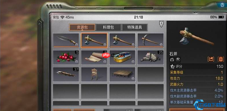 生存游戏石斧制作终极指南：从采集小白到伐木大师