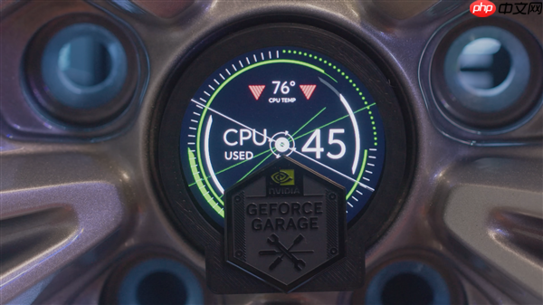 RTX 5080整机塞进保时捷911轮毂！通过钥匙开机重启