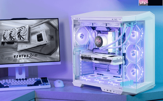 微星首款背插显卡发布：纯白配色、看不到一根线